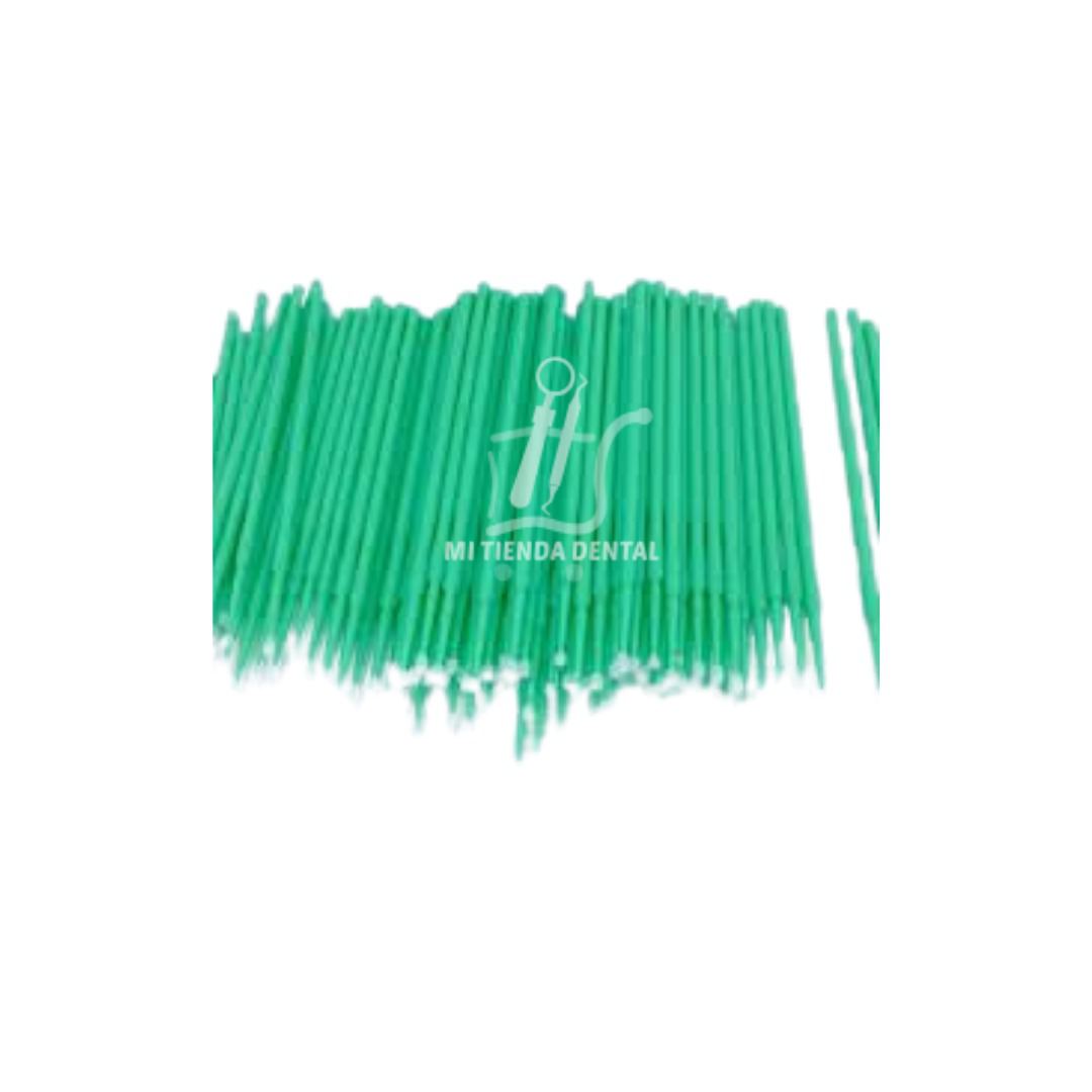 APLICADORES  MICROBRUSH FINO VERDE