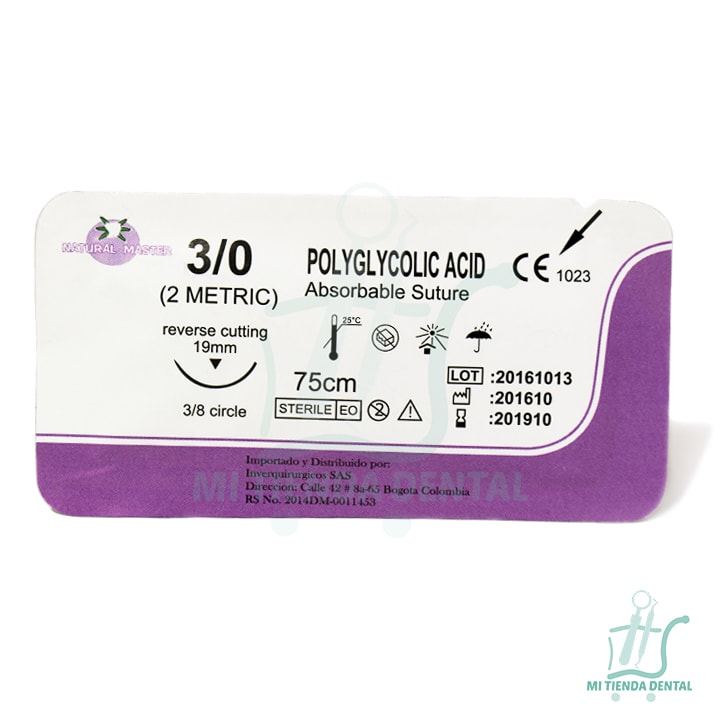 3/0 Sutura Chirurgica Filo Intrecciato In Poliestere Suture Sterili Fili E Aghi Confezione Da 12 - Italia